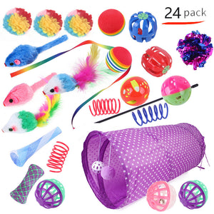 Pet Cat Toy Tunnel Set – Interactive Channel Play for Cats & Kittens