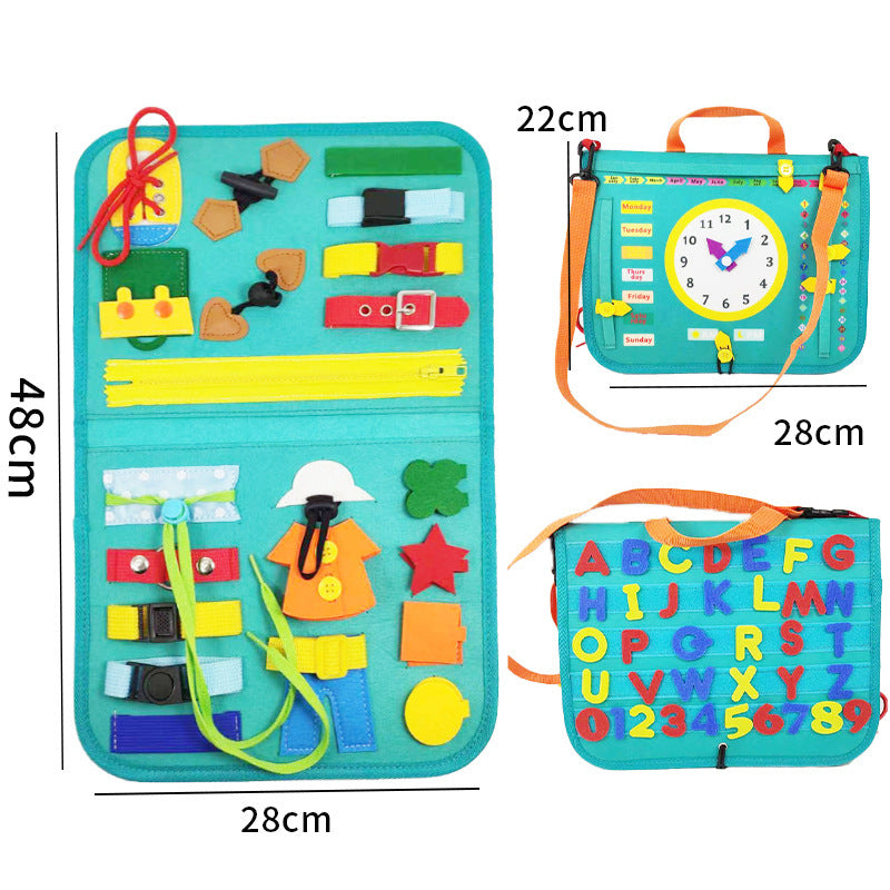 New Busy Book Children’s Sensory Learning Toy – Montessori Busy Board for Toddlers