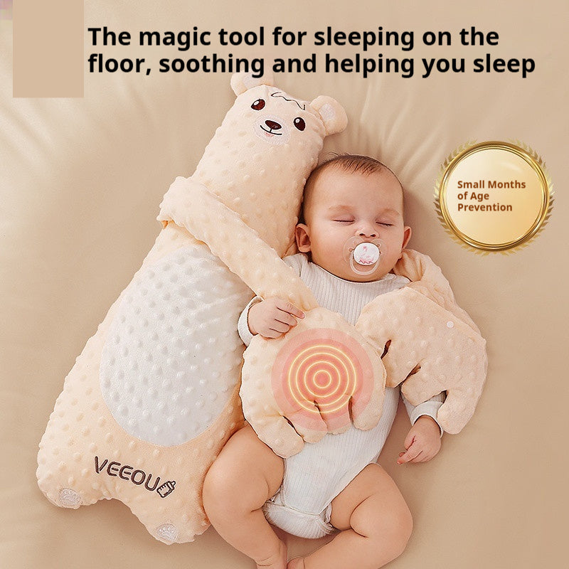 W9Q Wenou Baby Hug Soothing Sleep Pillow – Anti-Startle Plush Palm Doll for Kids
