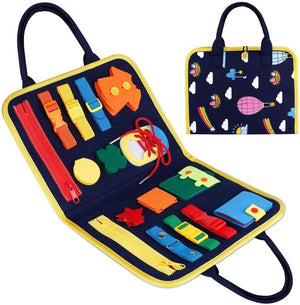 New Busy Book Children’s Sensory Learning Toy – Montessori Busy Board for Toddlers