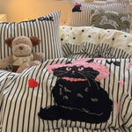Luxury Cotton Embroidery Four-Piece Bedding Set – Soft, Breathable & Elegant Design