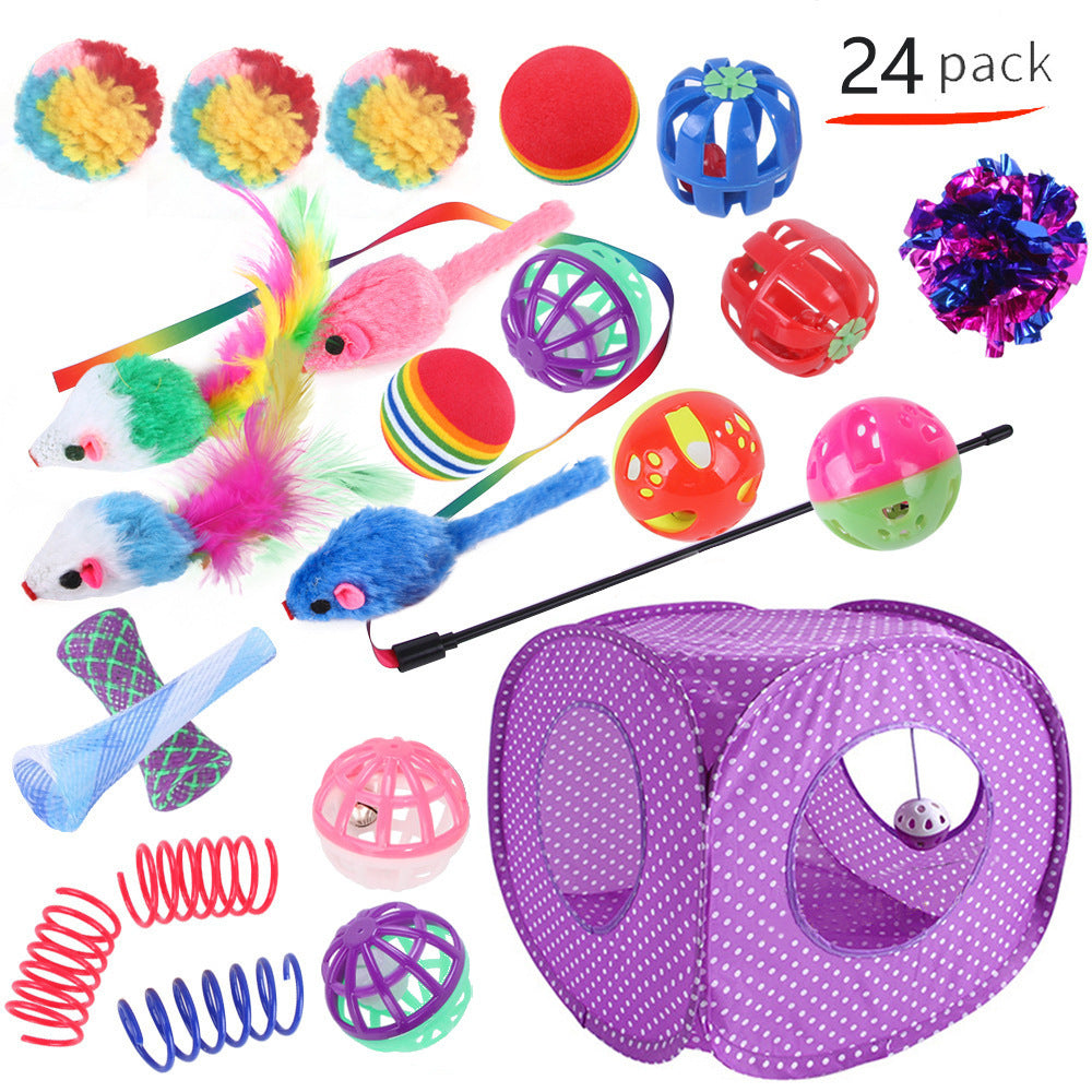 Pet Cat Toy Tunnel Set – Interactive Channel Play for Cats & Kittens