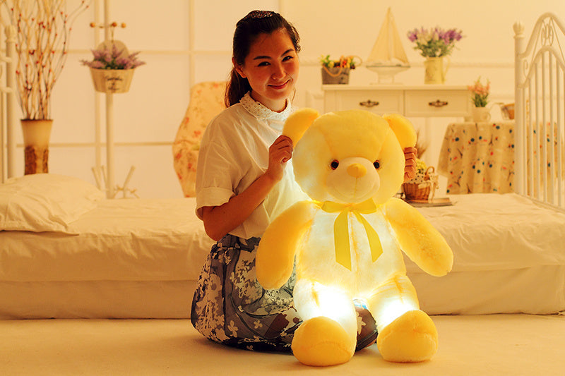 Creative LED Teddy Bear Plush Toy – Light Up Stuffed Animal Gift for Kids