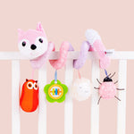 Plush Fox Baby Crib Toy – Musical Bed Around with Bell & Crinkle Paper