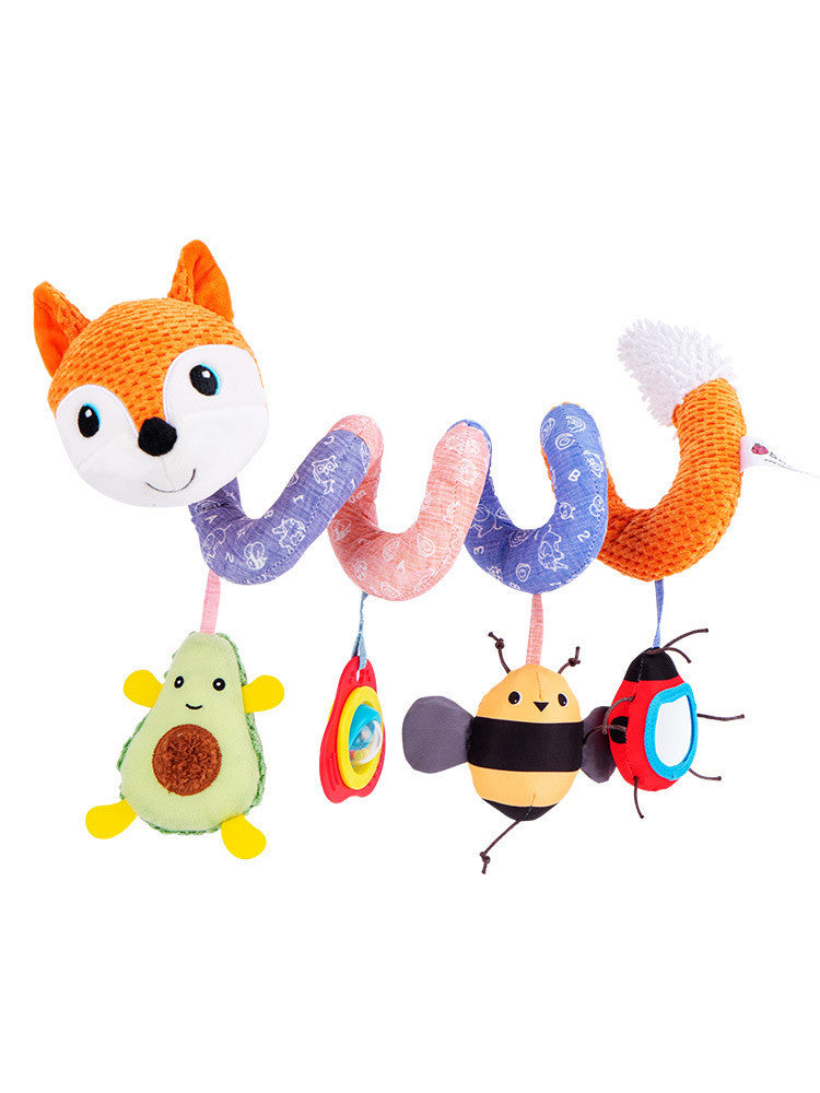 Plush Fox Baby Crib Toy – Musical Bed Around with Bell & Crinkle Paper