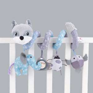 Plush Fox Baby Crib Toy – Musical Bed Around with Bell & Crinkle Paper