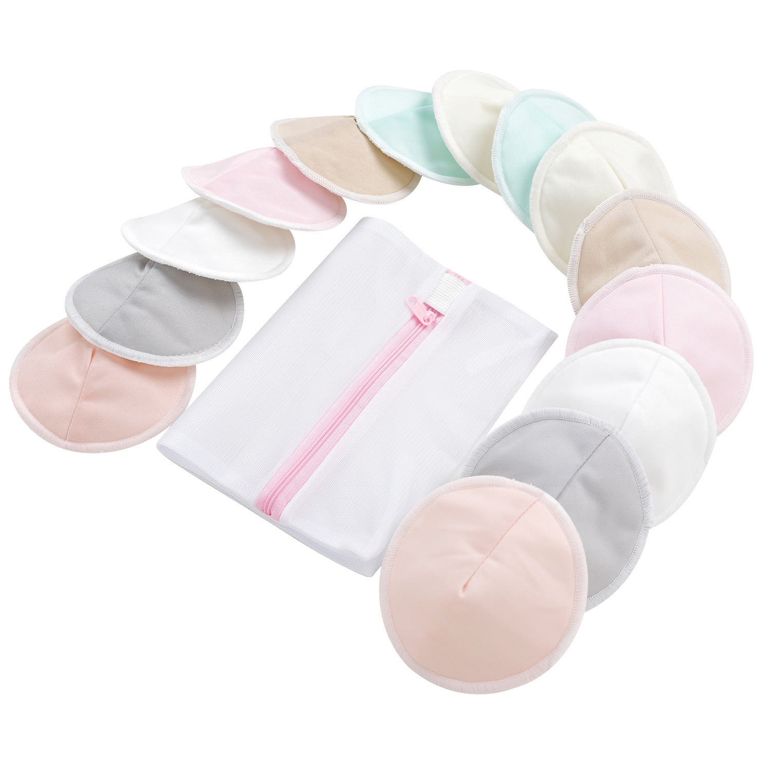 Organic Bamboo Nursing Breast Pads – Washable Breastfeeding Nipple Pads for Moms