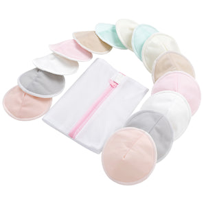 Organic Bamboo Nursing Breast Pads – Washable Breastfeeding Nipple Pads for Moms