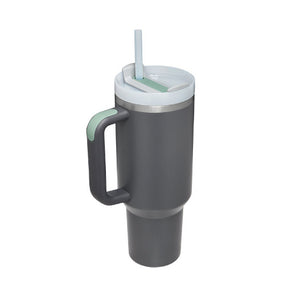 40oz Personalized Stainless Steel Coffee Tumbler – Insulated Travel Mug with Handle