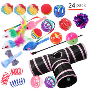 Pet Cat Toy Tunnel Set – Interactive Channel Play for Cats & Kittens
