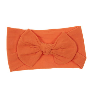 Bohemian Baby Headband – Soft Nylon Bow Hairband for Girls