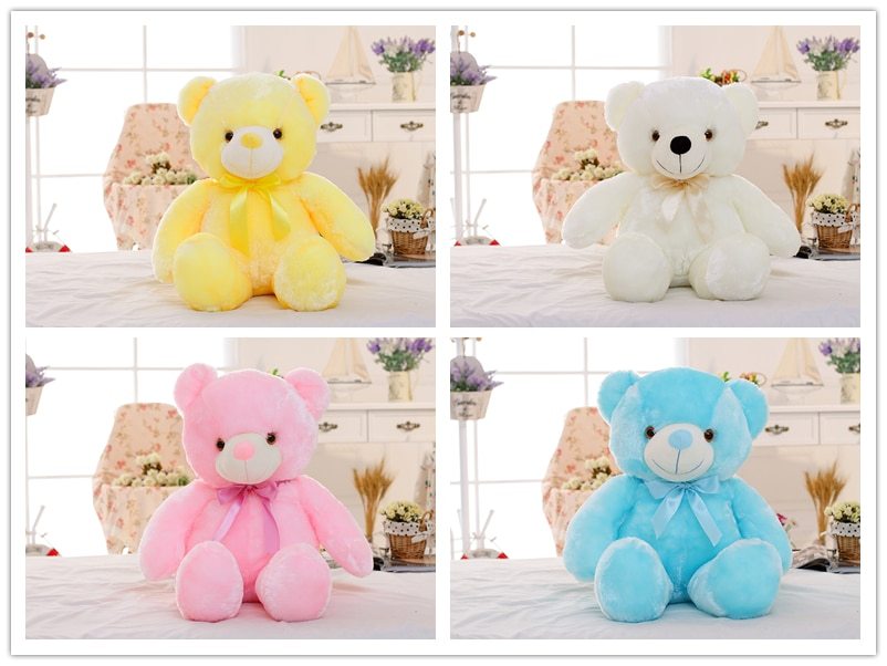 Creative LED Teddy Bear Plush Toy – Light Up Stuffed Animal Gift for Kids