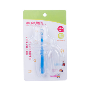 Silicone Baby Toothbrush & Teether – Infant Training Toothbrush Massager