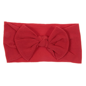Bohemian Baby Headband – Soft Nylon Bow Hairband for Girls