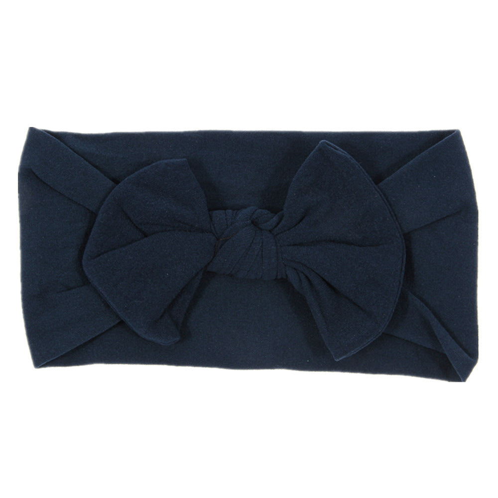 Bohemian Baby Headband – Soft Nylon Bow Hairband for Girls