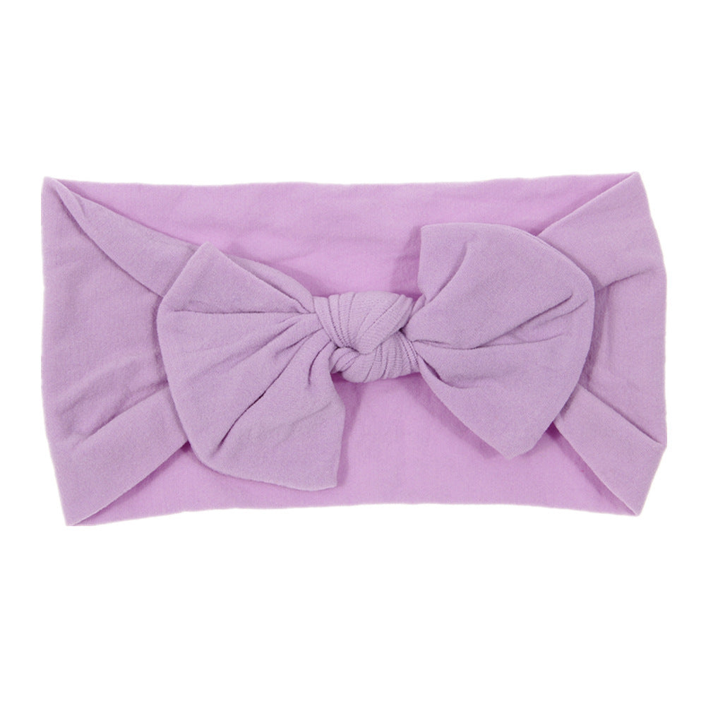 Bohemian Baby Headband – Soft Nylon Bow Hairband for Girls