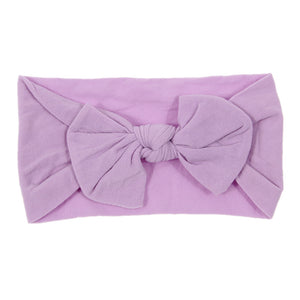 Bohemian Baby Headband – Soft Nylon Bow Hairband for Girls