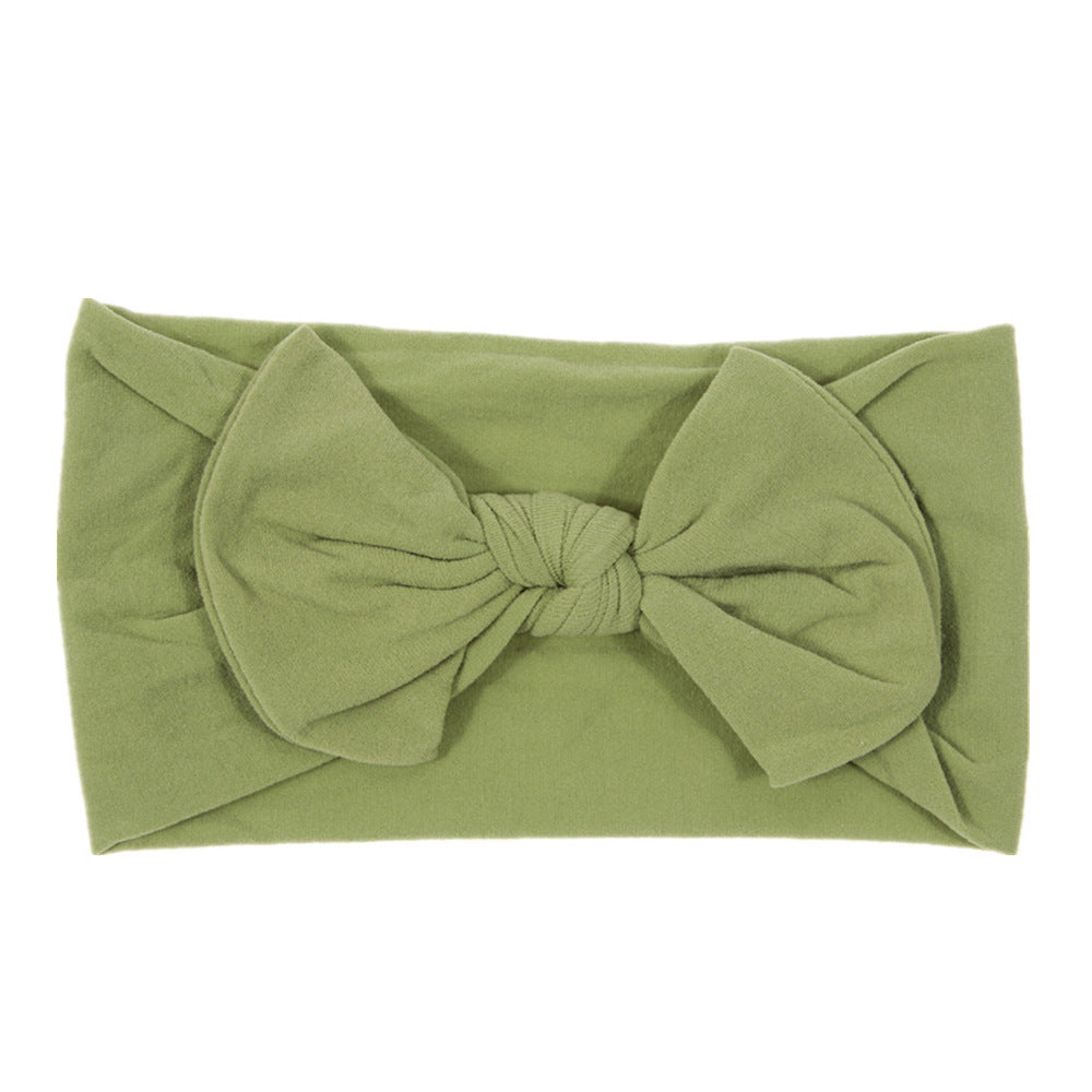 Bohemian Baby Headband – Soft Nylon Bow Hairband for Girls