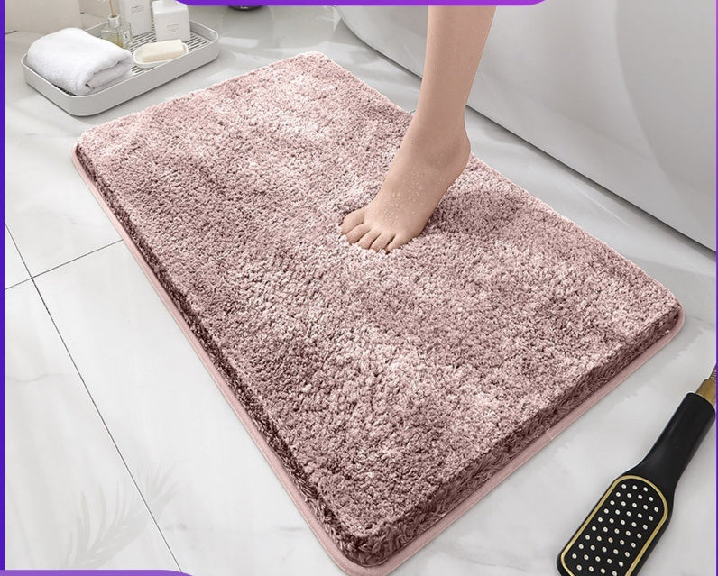 Thickened Anti-Slip Plush Bathroom Mat – Soft, Absorbent & Machine Washable