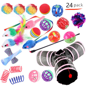 Pet Cat Toy Tunnel Set – Interactive Channel Play for Cats & Kittens