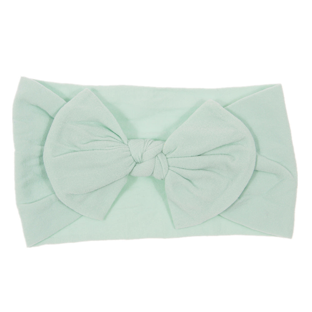 Bohemian Baby Headband – Soft Nylon Bow Hairband for Girls