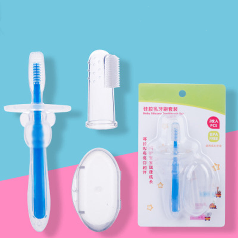 Silicone Baby Toothbrush & Teether – Infant Training Toothbrush Massager