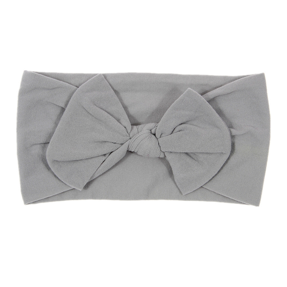Bohemian Baby Headband – Soft Nylon Bow Hairband for Girls