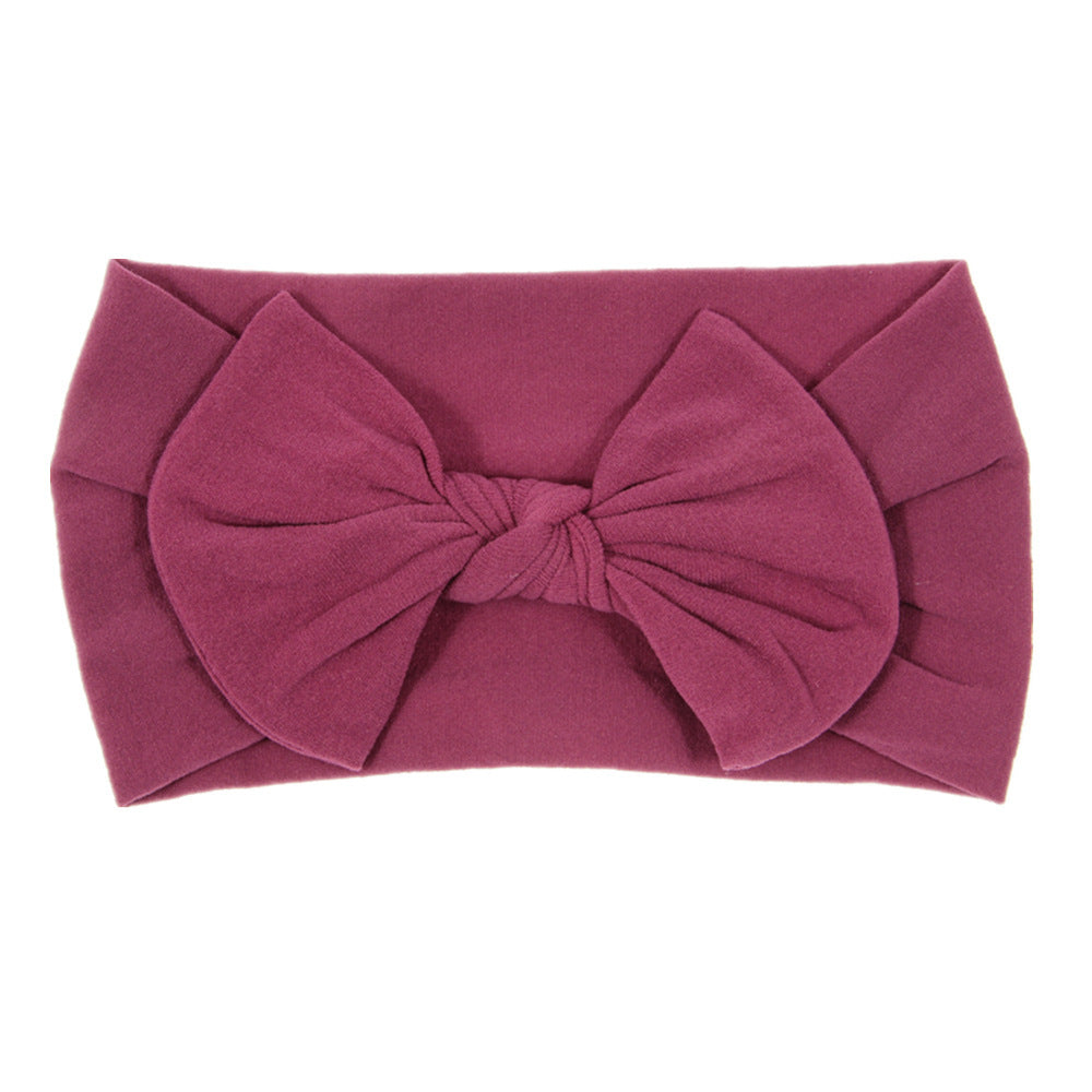 Bohemian Baby Headband – Soft Nylon Bow Hairband for Girls