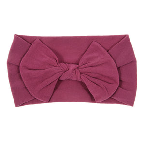 Bohemian Baby Headband – Soft Nylon Bow Hairband for Girls