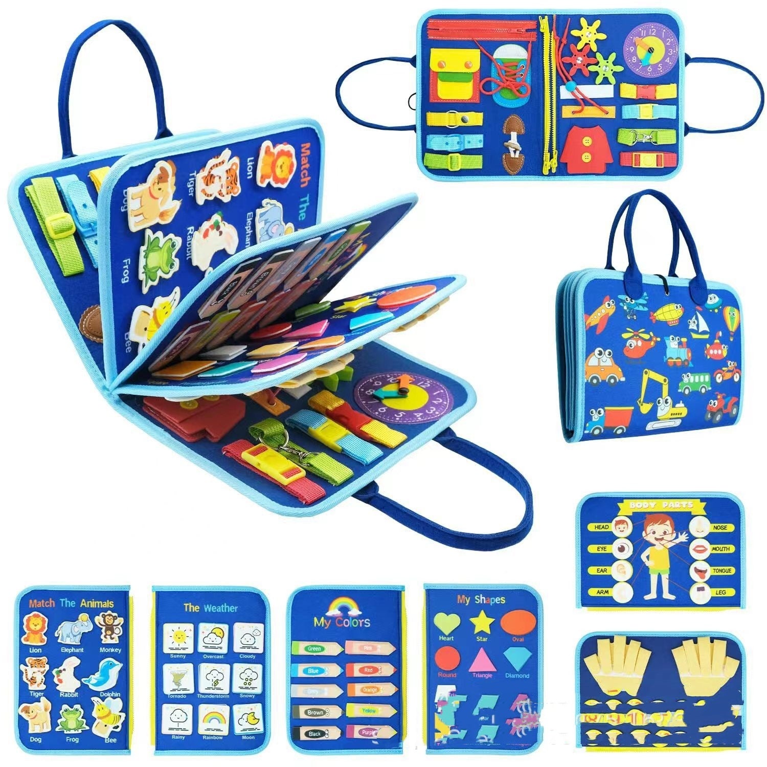 Felt Learning Board – DIY Early Education Activity Toy for Kids