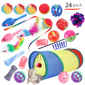 Pet Cat Toy Tunnel Set – Interactive Channel Play for Cats & Kittens
