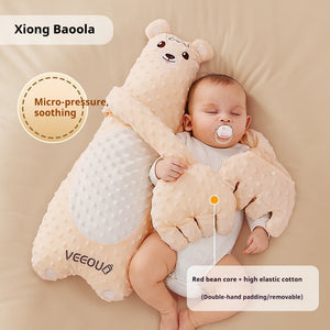 W9Q Wenou Baby Hug Soothing Sleep Pillow – Anti-Startle Plush Palm Doll for Kids