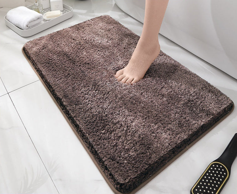 Thickened Anti-Slip Plush Bathroom Mat – Soft, Absorbent & Machine Washable