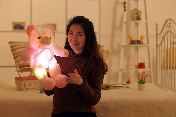 Creative LED Teddy Bear Plush Toy – Light Up Stuffed Animal Gift for Kids