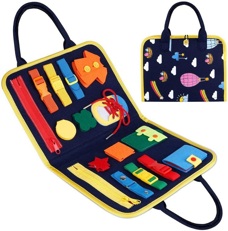 New Busy Book Children’s Sensory Learning Toy – Montessori Busy Board for Toddlers