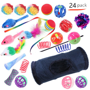 Pet Cat Toy Tunnel Set – Interactive Channel Play for Cats & Kittens