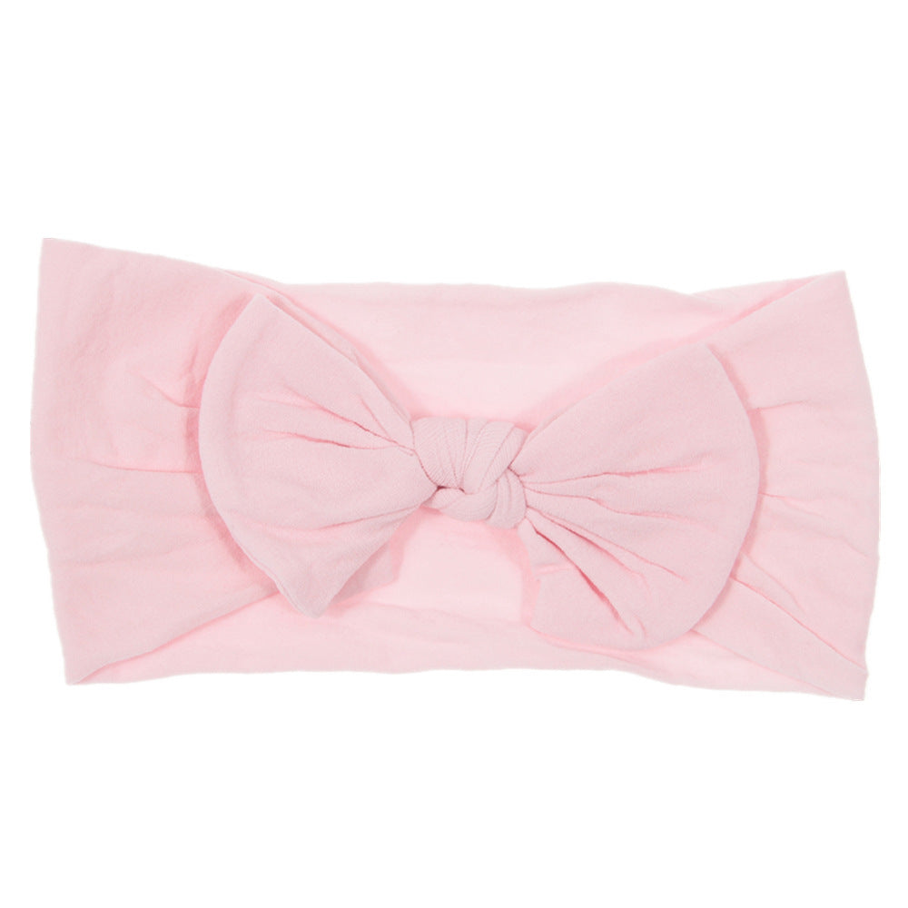 Bohemian Baby Headband – Soft Nylon Bow Hairband for Girls