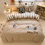 Luxury Cotton Embroidery Four-Piece Bedding Set – Soft, Breathable & Elegant Design