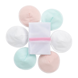 Organic Bamboo Nursing Breast Pads – Washable Breastfeeding Nipple Pads for Moms