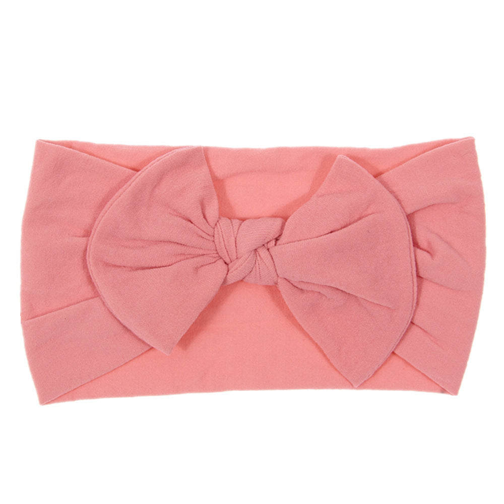 Bohemian Baby Headband – Soft Nylon Bow Hairband for Girls