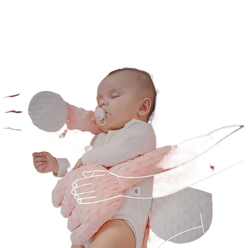 W9Q Wenou Baby Hug Soothing Sleep Pillow – Anti-Startle Plush Palm Doll for Kids