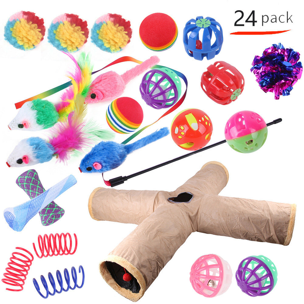 Pet Cat Toy Tunnel Set – Interactive Channel Play for Cats & Kittens