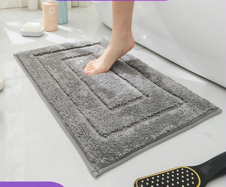 Thickened Anti-Slip Plush Bathroom Mat – Soft, Absorbent & Machine Washable