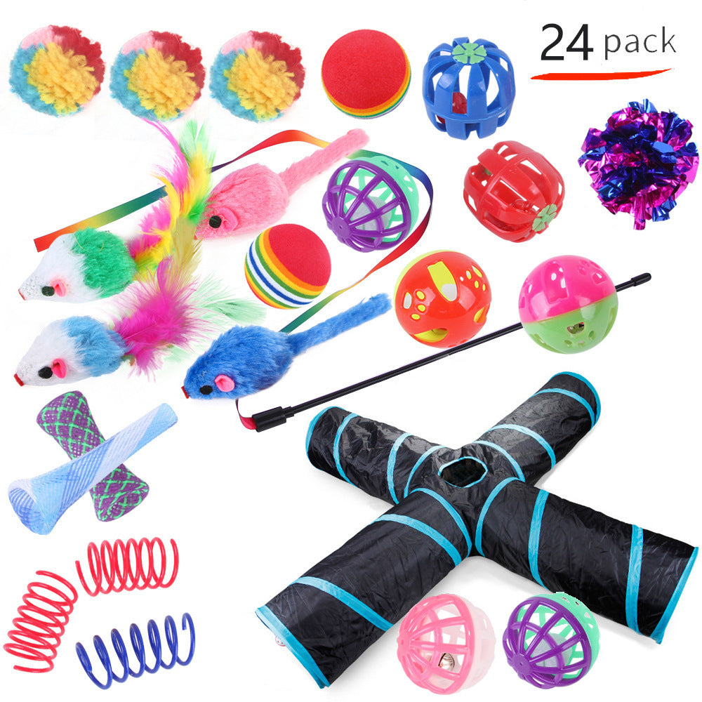 Pet Cat Toy Tunnel Set – Interactive Channel Play for Cats & Kittens