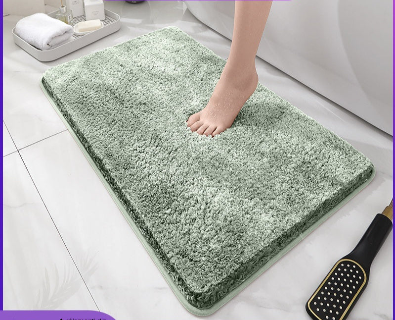 Thickened Anti-Slip Plush Bathroom Mat – Soft, Absorbent & Machine Washable