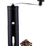 Stainless Steel Hand Coffee Grinder – Ceramic Burr Manual Bean Mill for Fresh Brews