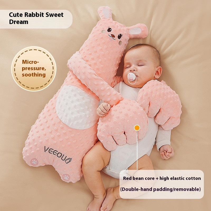 W9Q Wenou Baby Hug Soothing Sleep Pillow – Anti-Startle Plush Palm Doll for Kids