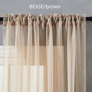 Factory Direct Terylene Window Screen Curtain – Nordic Style Light-Filtering Drapes