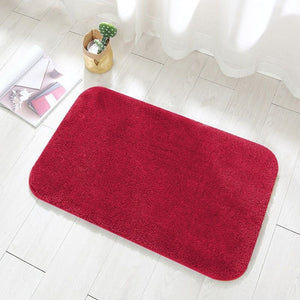 Bathroom Absorbent Floor Mat – Soft Flannel, Non-Slip, Quick-Dry & Stylish