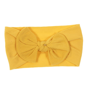 Bohemian Baby Headband – Soft Nylon Bow Hairband for Girls